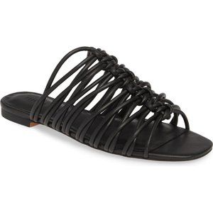 Rebecca Minkoff Black Strappy Maelynn Sandals